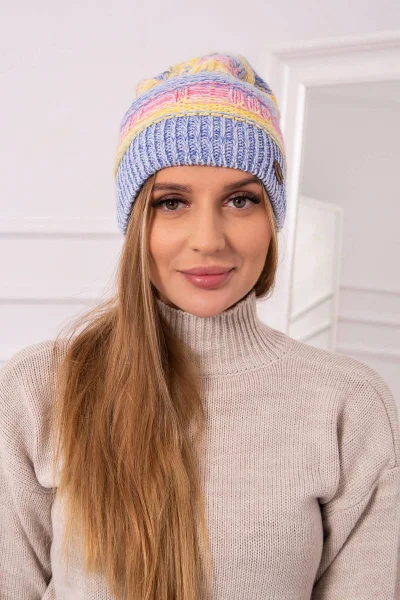 Zimní Dětská Čepice Patrycja Pink+Blue K-Fashion