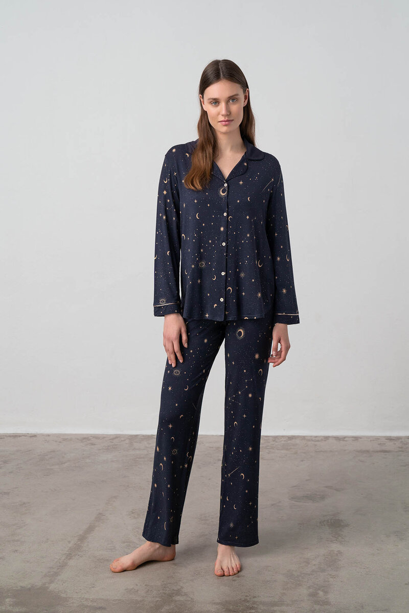 Vamp - Dvoudílné pyžamo pro ženy – Celeste M703W - Vamp, blue S i512_17063_180_2