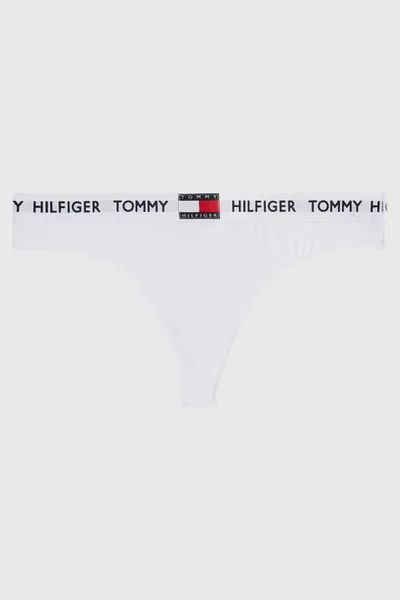 Logem ozdobená bavlněná tanga Tommy Hilfiger