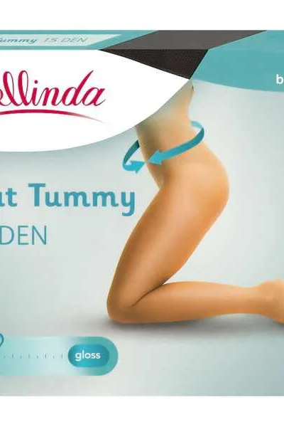 Dámské stahovací punčochové kalhoty FLAT TUMMY - černé Bellinda