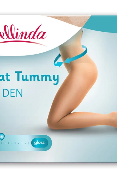 Dámské stahovací punčochové kalhoty FLAT TUMMY - černé Bellinda