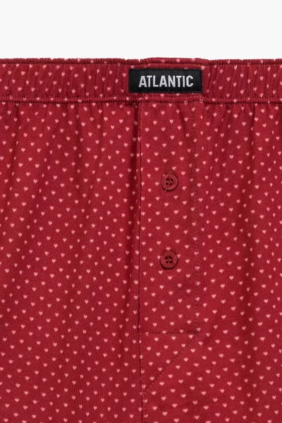 Atlantic Boxerky Navy-Red - 100% Bavlna - 2 ks