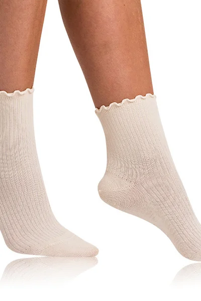 Krémové dámské ponožky MODAL BLISS - Bellinda