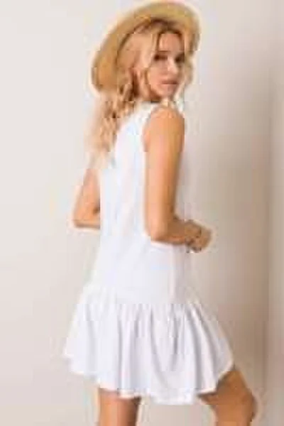 RUE PARIS Bílé bavlněné šaty FPrice