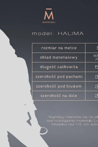 Dámská halima Černá dámská halenka - Merribel