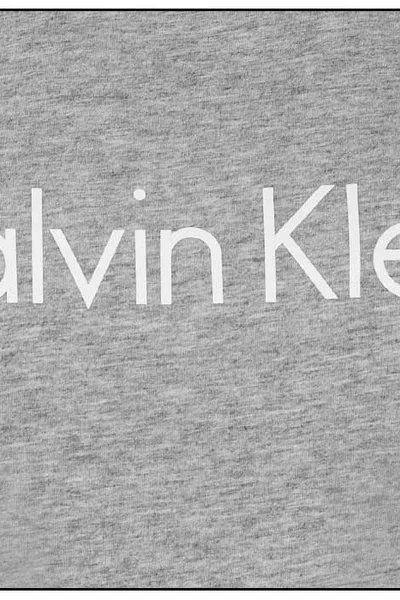 Calvin Klein Dámské Tričko Šedé SS NECK CREW