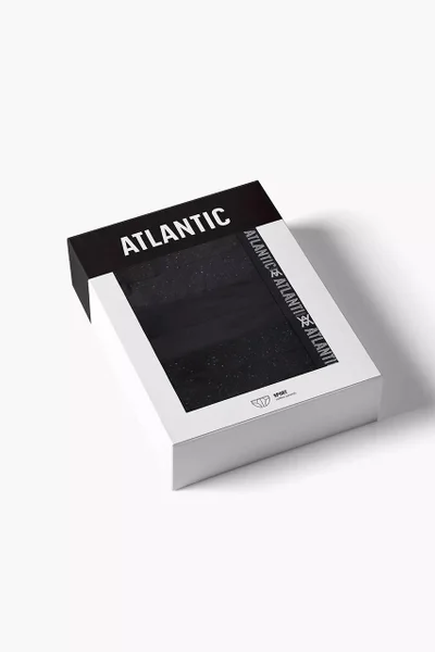 Pánské černé slipy Atlantic 3ks