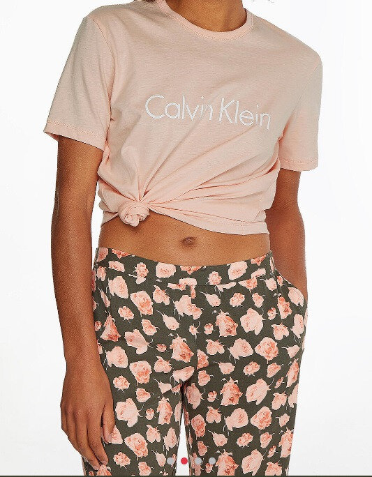 Pyžamo pro ženyvé tričko - B35E FAL - meruňková - Calvin Klein, meruňková M i10_P56059_1:187_2:91_