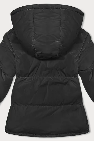 Zimní bunda s kapucí J.STYLE - Černá Péro