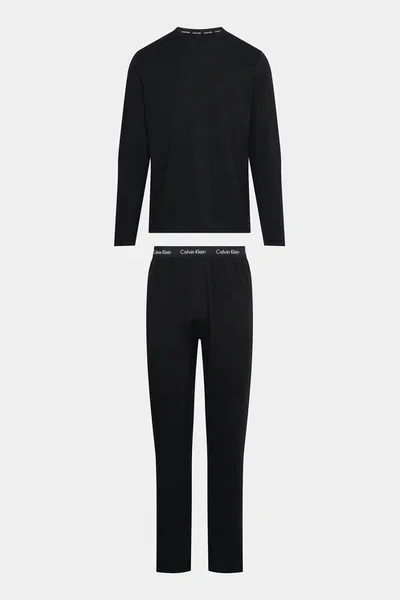Mužské černé pyžamo Calvin Klein LS PANT SET UB1