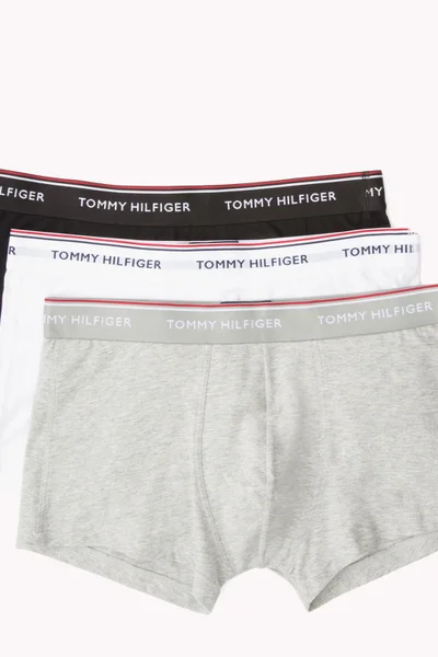 Stretchové bavlněné trenýrky 3v1 černášedobílá - Tommy Hilfiger