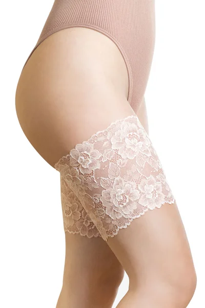 Dámské fiore Lace Band koronkowa opaska przeciw otarciom kolor:nude