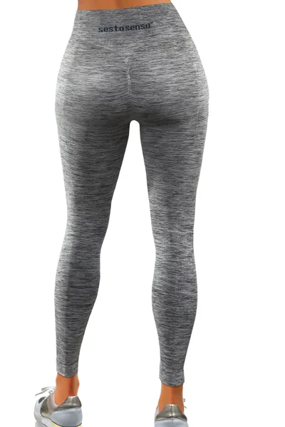 Dámské fitness legíny Sesto Senso Thermofit Grey Melange