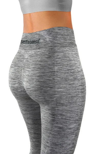 Dámské fitness legíny Sesto Senso Thermofit Grey Melange