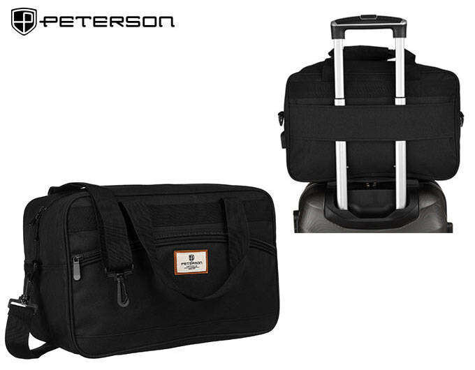 Kompaktní cestovní taška Peterson s nabíjecím portem - Černá, jedna velikost i523_5903051163906