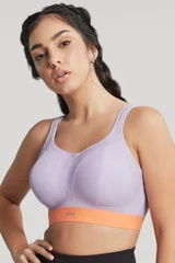 Sportovní podprsenka Non Wired Bra 7341B fialovo/orange - Panache