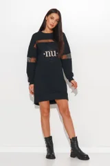 Černé teplákové šaty s logem Numinou