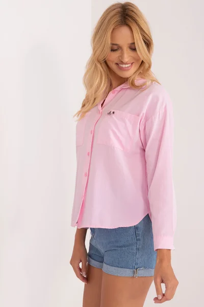 Růžová dámská košile FPrice