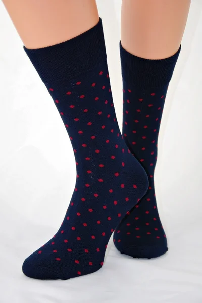 Pánské bambusové ponožky Regina Navy-Růžové vzory Regina Socks