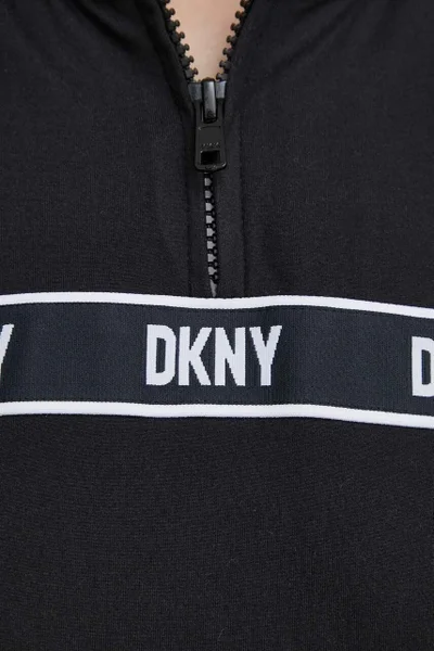 Černé teplákové pyžamo DKNY s potiskem pro ženy