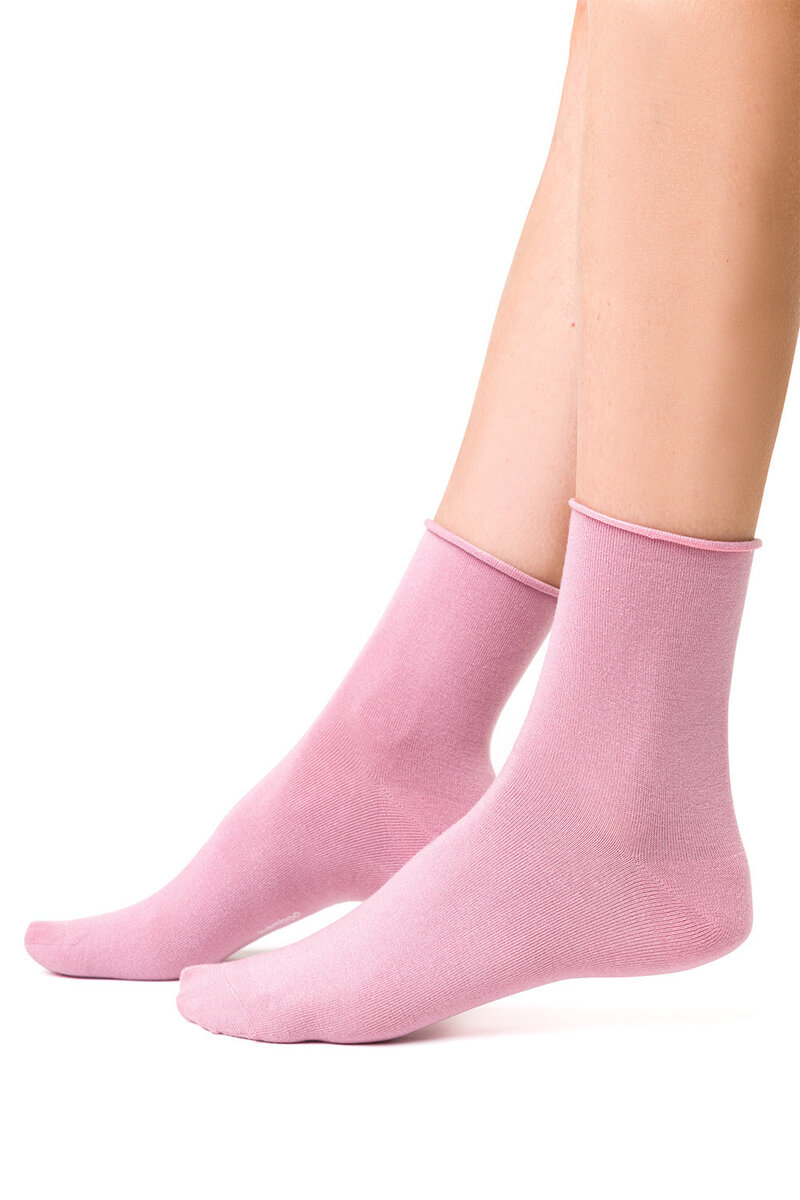 Růžové bambusové ponožky Steven pro ženy, 35-37 i510_49236495627