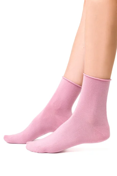 Růžové bambusové ponožky Steven pro ženy