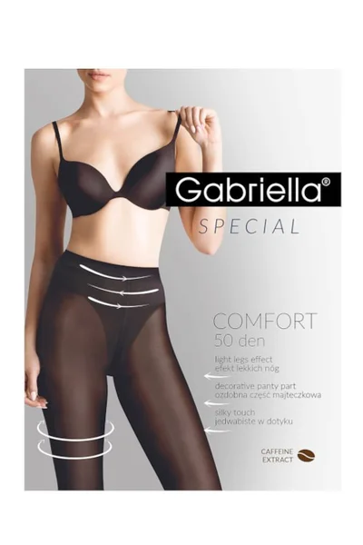 Kofeinové punčochové kalhoty Gabriella 3D Comfort