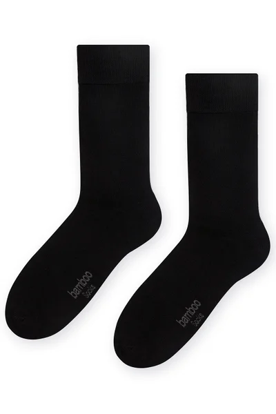 Ponožky Steven Bamboo černé pro muže
