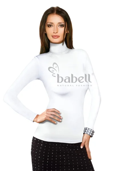 Kvalitní bílé dámské tričko s límcem Kimi od Babell