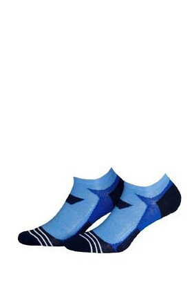 Pánské kotníkové ponožky Wola Sportive N5K1 Ag+ vzor, černá 42-44 i384_72504949