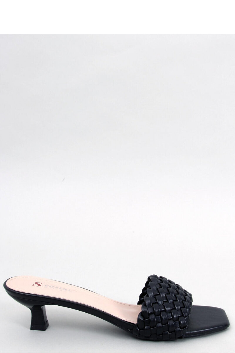 Stylové dámské pantofle s hranatou podrážkou a pleteným páskem od Inello, 40 i240_177852_2:40