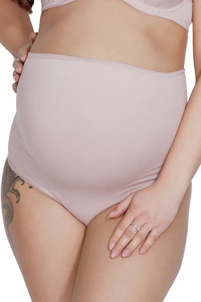 Růžové těhotenské kalhotky Mama Belly od Mitex