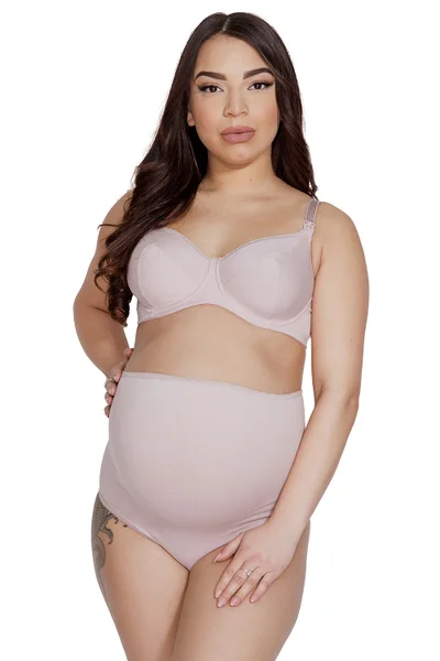 Růžové těhotenské kalhotky Mama Belly od Mitex