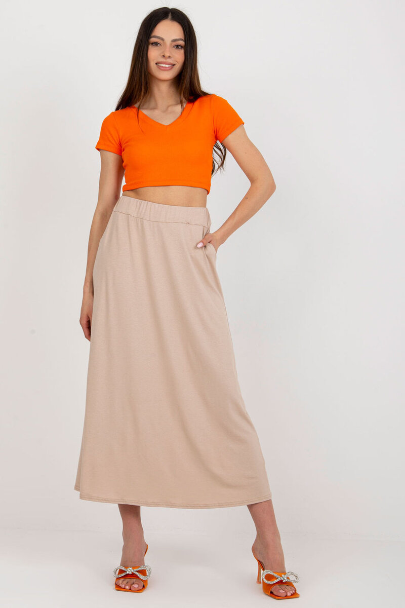 Letní sukně Rue Paris s elastickým pasem a kapsami, L/XL i240_180214_2:L/XL