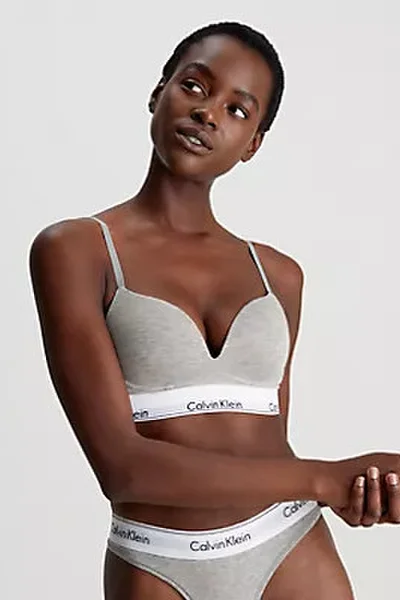 Výstřihová podprsenka Calvin Klein Plunge Push Up