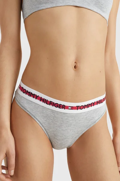 Šedé logo tanga Tommy Hilfiger