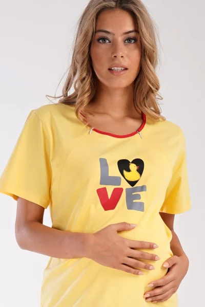 Košile pro těhotné a kojící s motivem kačenky Vienetta