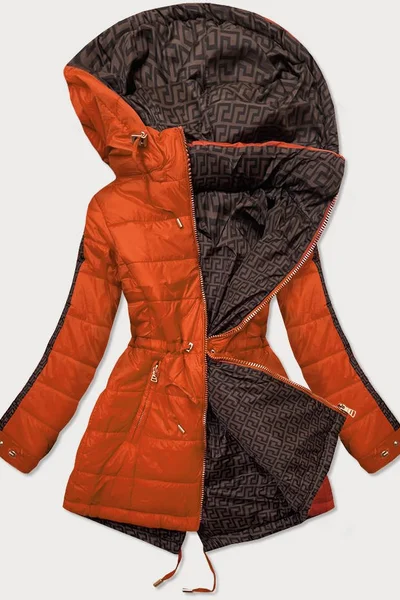 Oranžová oboustranná bunda pro ženy C4M9 MHM