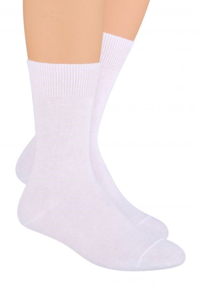 Pánské ponožky T0E5 white - Steven, Bílá 41/43 i41_58931_2:bílá_3:41/43_