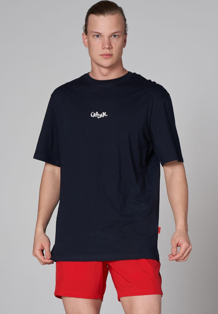 Mužské tričko s vzorem Tm. modrá, Tm. modrá M i321_68359-439912