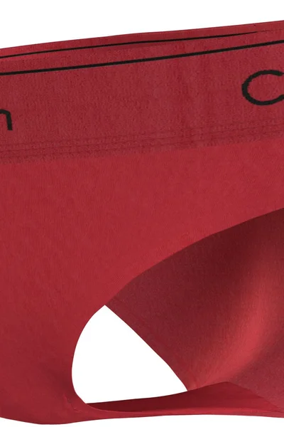 Červené dámské kalhotky s kovovým lem - Calvin Klein Bikini XAT