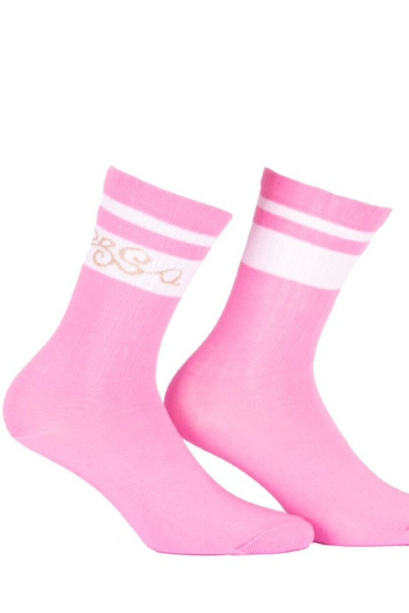 Kreativní mládežnické ponožky Wola, růžová 36/38 i170_W0402N969024C35