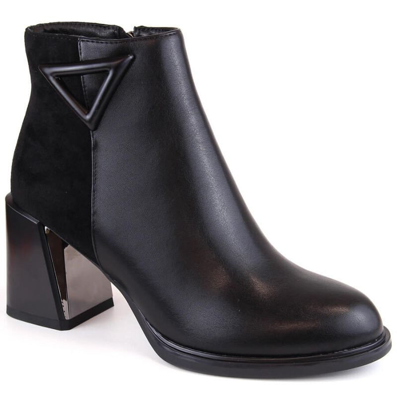 Zimní dámské kožené boty S.Barski Black Fur, 37 i476_85105707