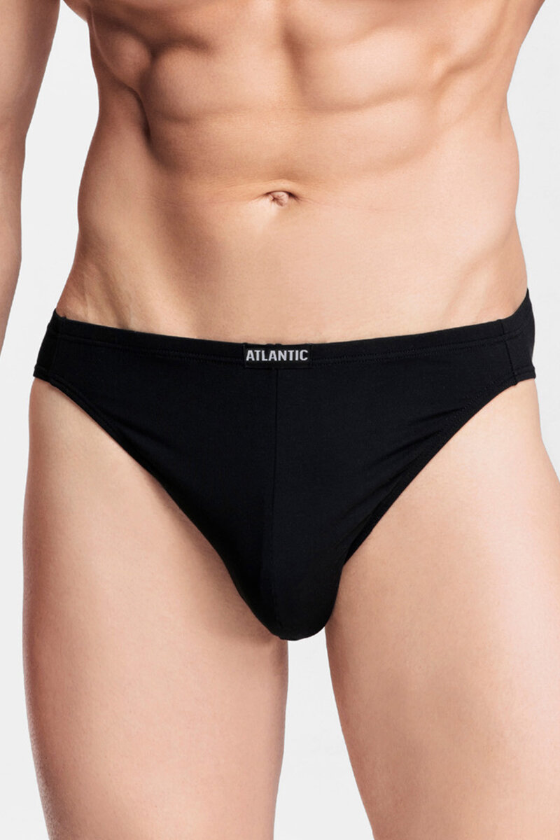 Černé mikromodalové kalhotky pro muže Atlantic MP-1563, M i510_50145512401