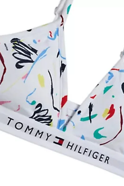 Dívčí podprsenka PADDED TRIANGLE PRINT Tommy Hilfiger