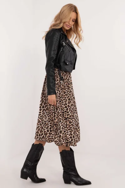 Dámská midi sukně Leopard Elegance by ITALY MODA