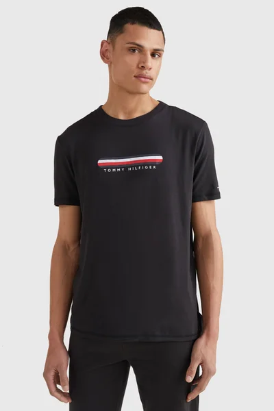 Mořské tričko s logem - SeaCell™ Černé tričko Tommy Hilfiger