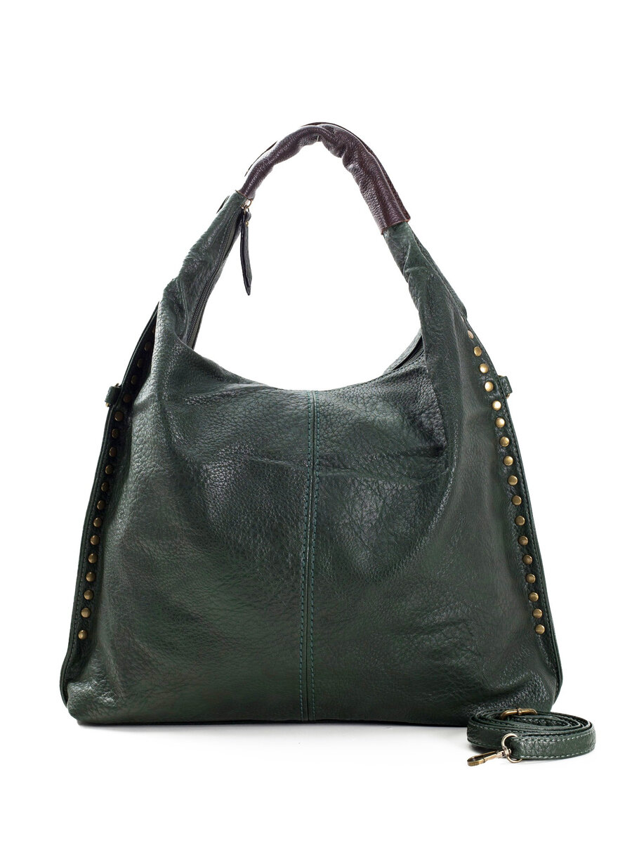 Zelená taška s kamínky FPrice, jedna velikost i523_2016103493661