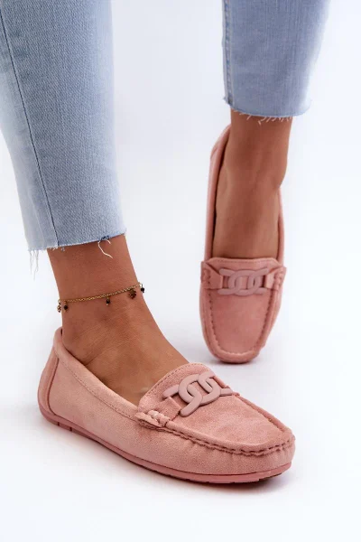 Dámské mokasíny EcoSuede s ozdobou - Step in Style