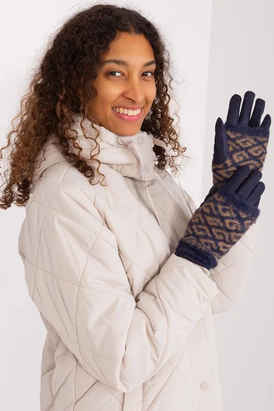 Modrá geometrická rukavice FPrice